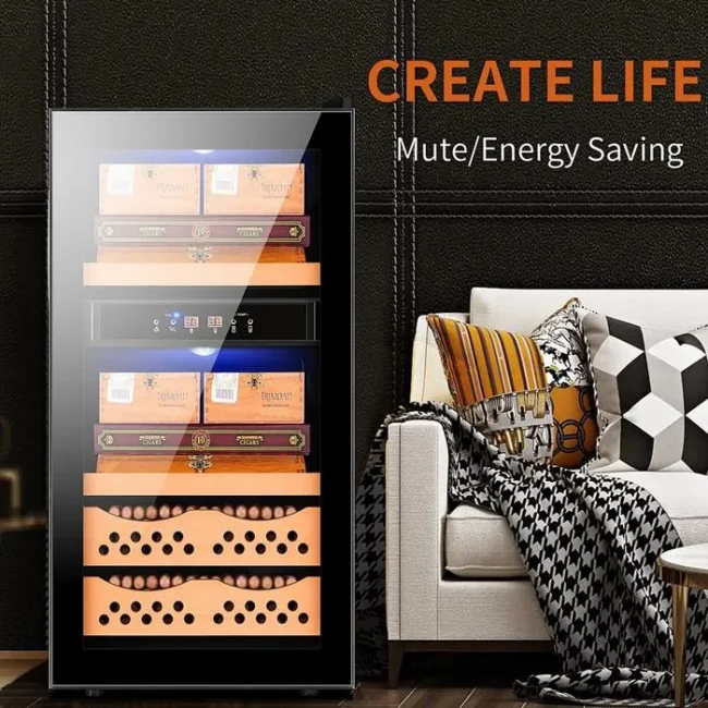 Cigar Humidor Electric Cooler Cabinet No Noise Energy - Image 4