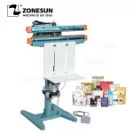 Zonesun Pneumatic Foot Pedal Heat Sealing Machine Dry/Wet - FK450D