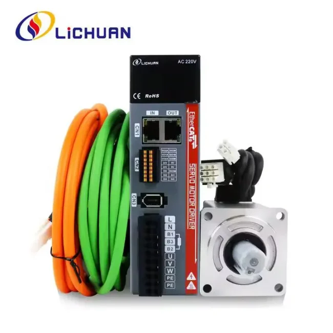 New Ethercat 2500/3000RPM 4.5A/5.8A/4.6A AC Servo Motors And Drivers 750W 1000W 2.39/3.2/4N.m AC Servo Driver Motor Kit for CNC