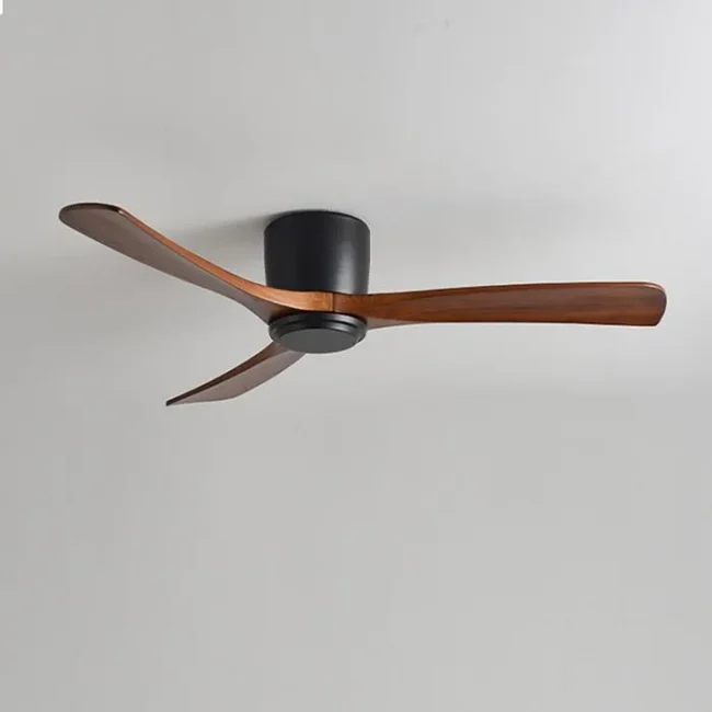 2021 New Nordic Wood Ceiling Fan Living Dining Room - Image 2