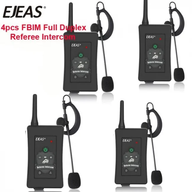 4pcs 2019 Latest EJEAS Brand Football Referee Intercom FGOR - Image 5