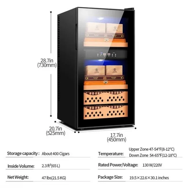 Cigar Humidor Electric Cooler Cabinet No Noise Energy - Image 5