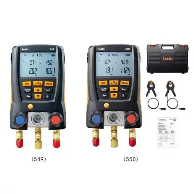 Testo 549/550 Digital Manifold Gauge Refrigeration Air - Image 5
