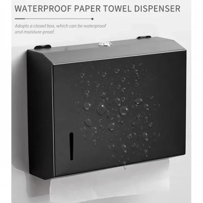 Bathroom Paper Towel Dispenser Wall Mounted Drilling Paper