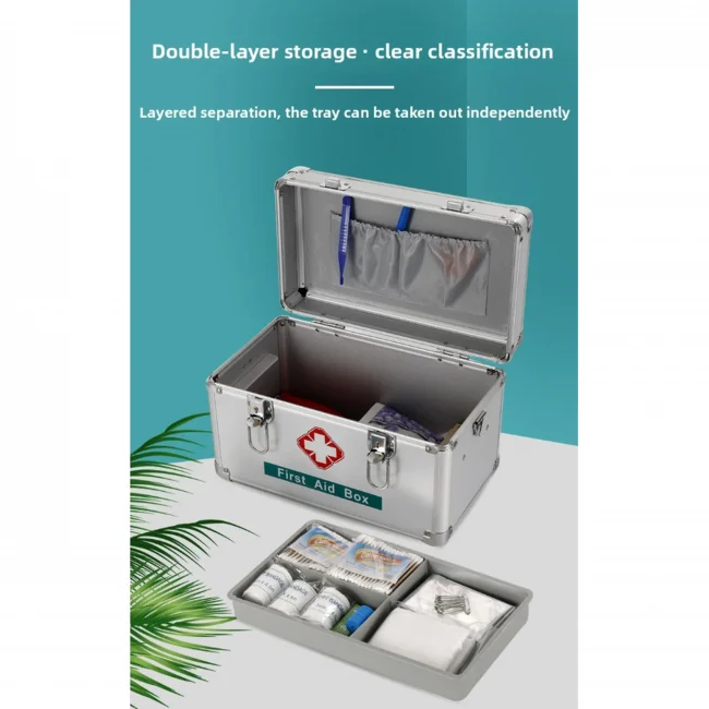First Aid Box Alumunium 12inch - Image 2