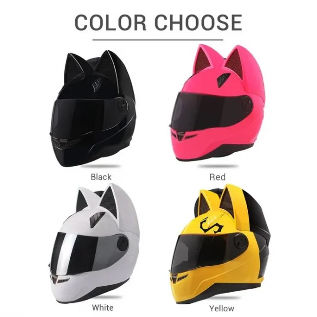 NITRINOS Motorcycle Helmet Women Personality Moto Capacete