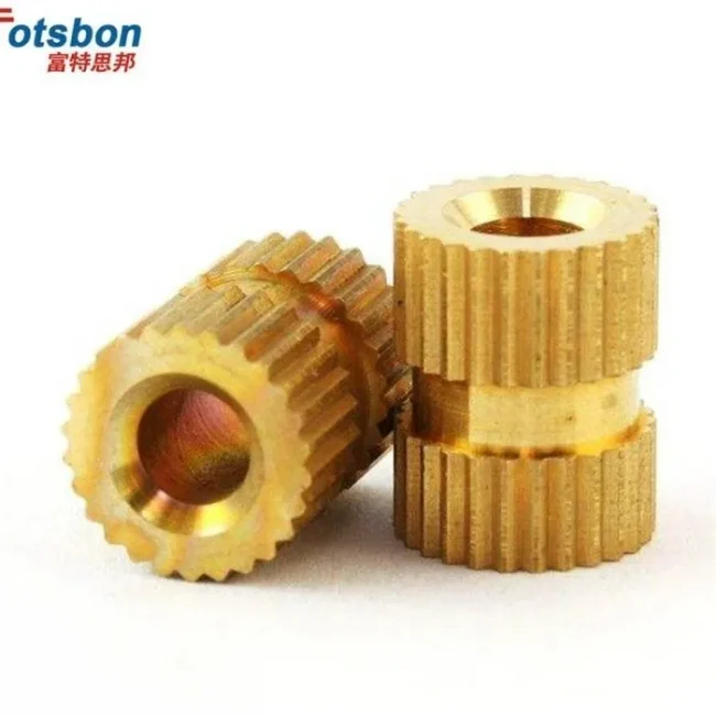 Copper Knurled Nut M8x8x10 Brass Insert Nut for Injection Molding – 3000pcs