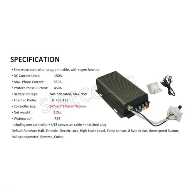 Sabvoton SVMC 72150 controller suitable for 3000w 72V - Image 5