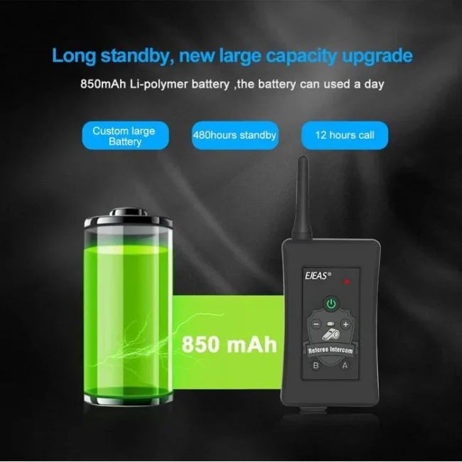4pcs 2019 Latest EJEAS Brand Football Referee Intercom FGOR - Image 3