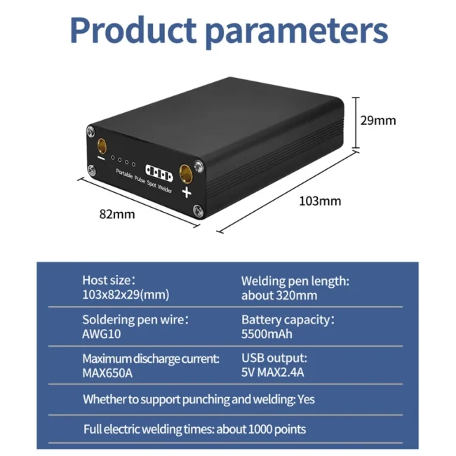 9 Gears Mini Spot-Welding Machine with Single-handed