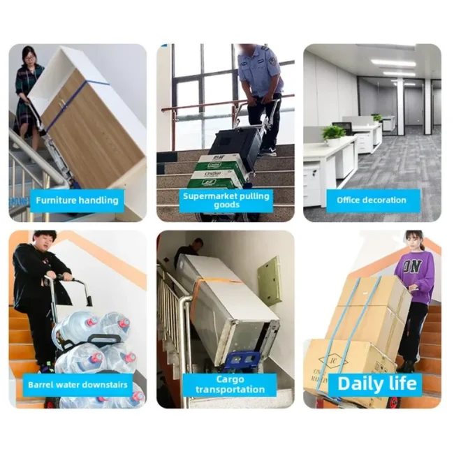 Folding Hand Troly Electric Stair - 48V/36AH 500w 225kg