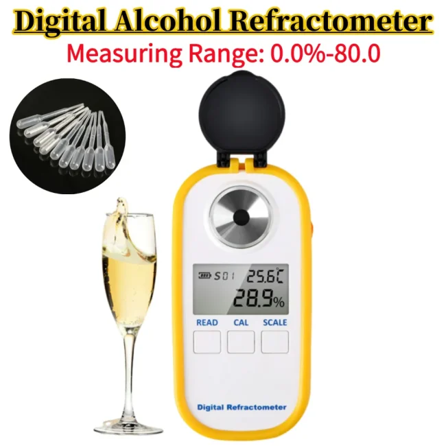 Professional Digital Liquor Alcohol Meter White Liquor